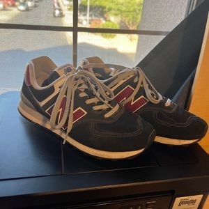 New Balance | Shoes | New Balance 574 Casual Mens Shoes Ml574ssl Black  Scarlet Size 95 Mens | Poshmark